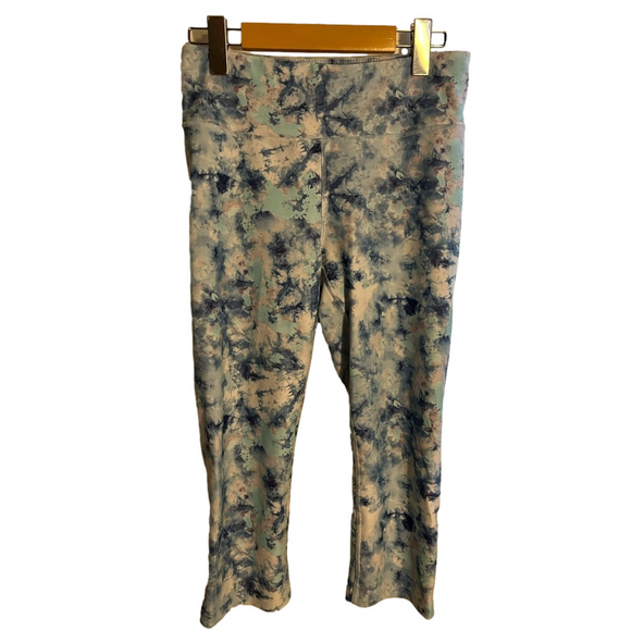 Athletic Works Pants - Blue Multi Medium Pattern Capris Leggings Athletic Works Pattern Abstract